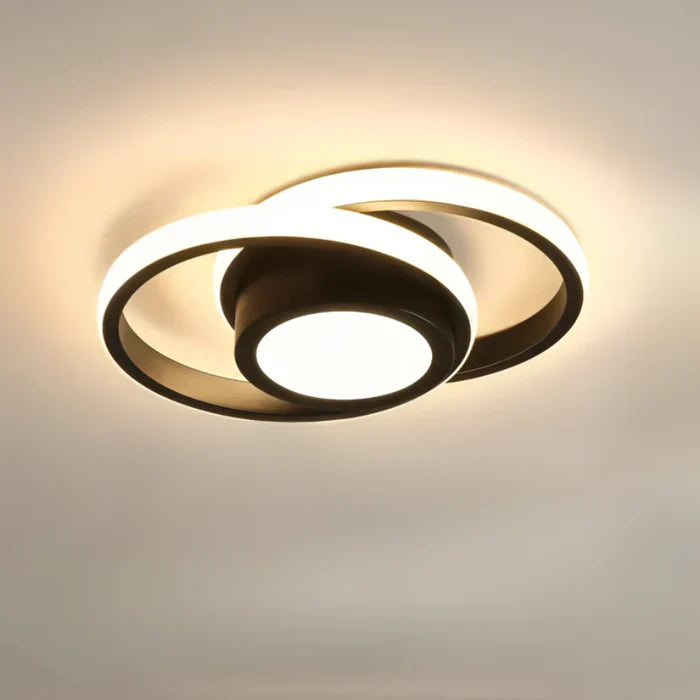 Modern LED Mennyezeti Lámpa Kettős Gyűrűs Dizájnnal – Twilight Rings