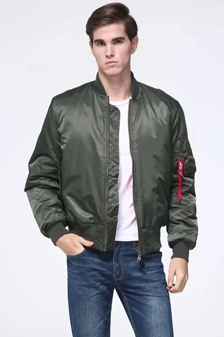 Unisex prémium bomber dzseki cipzárral - Alex