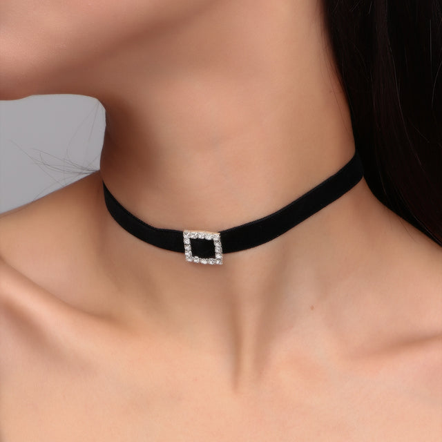 Királyi kerek | Bársony nyaklánc choker