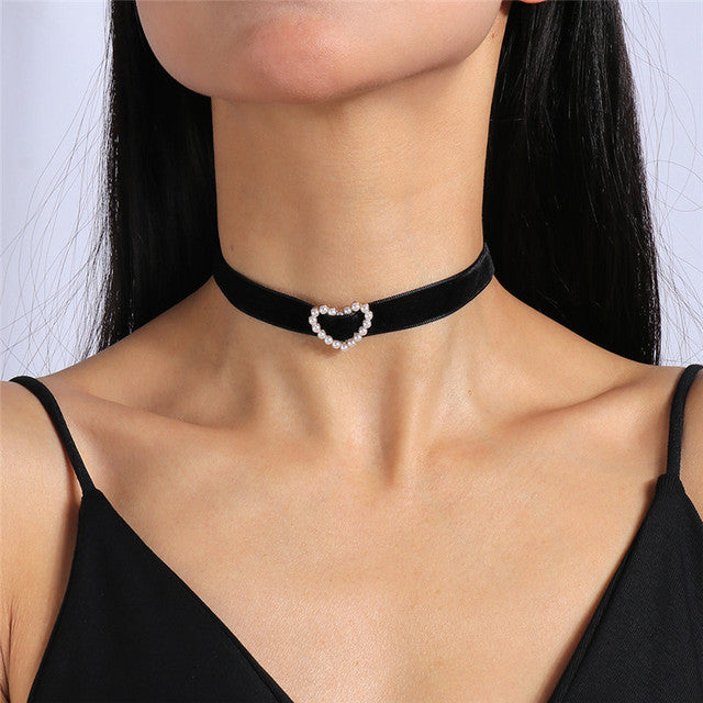 Királyi kerek | Bársony nyaklánc choker