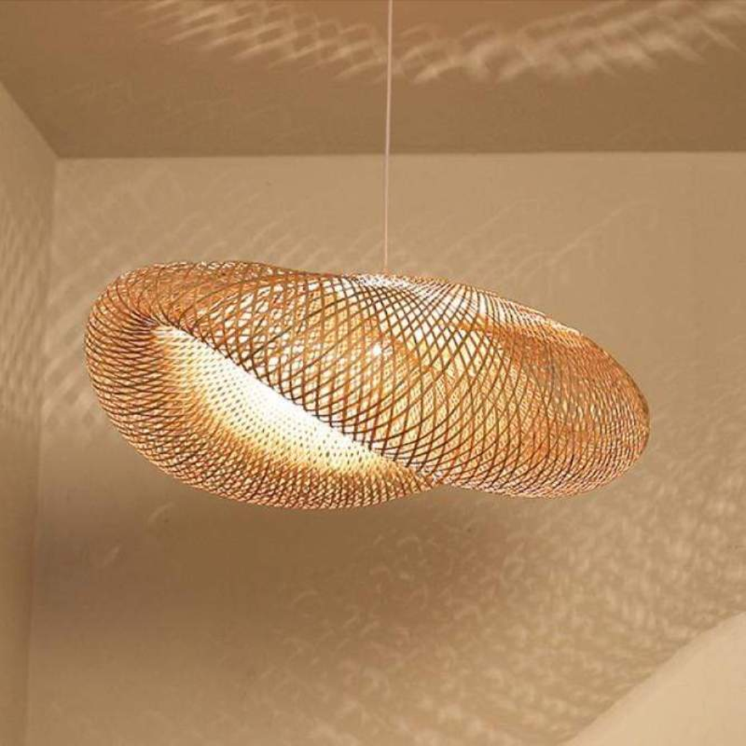 Design LED Függőlámpa Bambusz Gömbökkel – EcoSphere