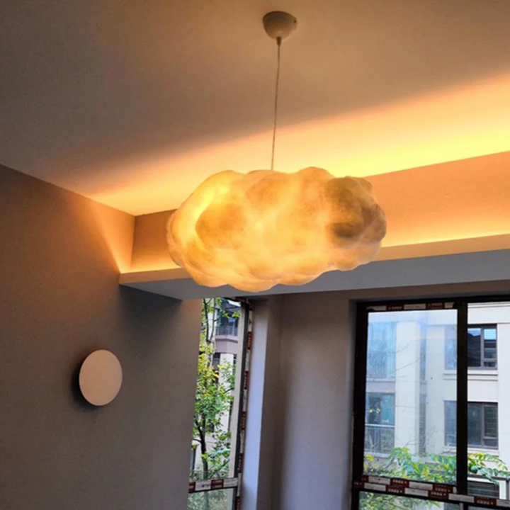 Design Felhő LED Függőlámpa Fehér PVC/Pamut - Nimbus