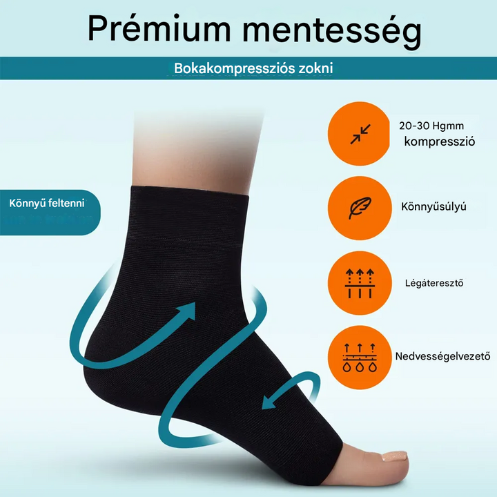 Kompressziós bokas zokni neuropátiához - AnkleSupport Pro