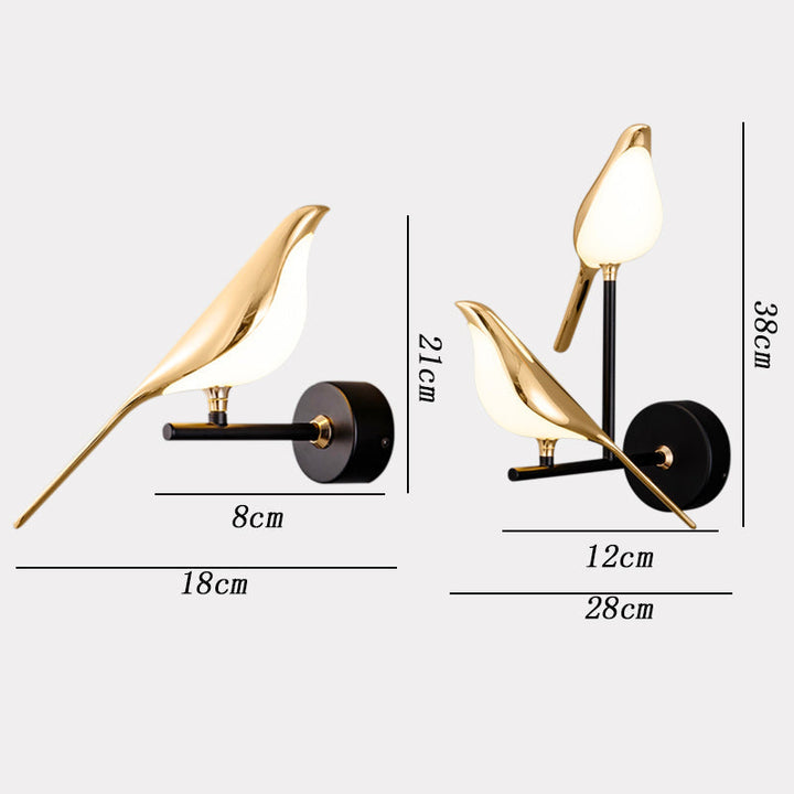 Modern Madaras Fali Lámpa – AviaryGlow